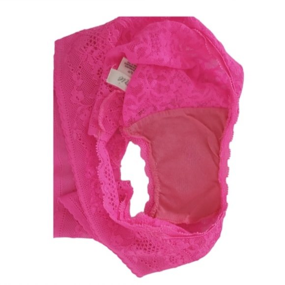 Aerie Lace Low Rise Cheeky Panty Limited Edition in Hot Pink - Picture 7 of 7
